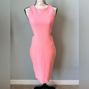 Elizabeth and James Pink Cutout Sheath Dress Size 6